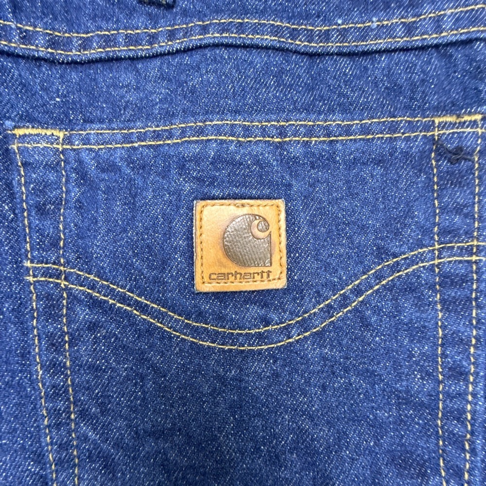 Carhartt Mens Traditional Fit Tapered Leg Denim Jeans 42x30 Blue B18 PRW NOS NWT - Picture 6 of 10